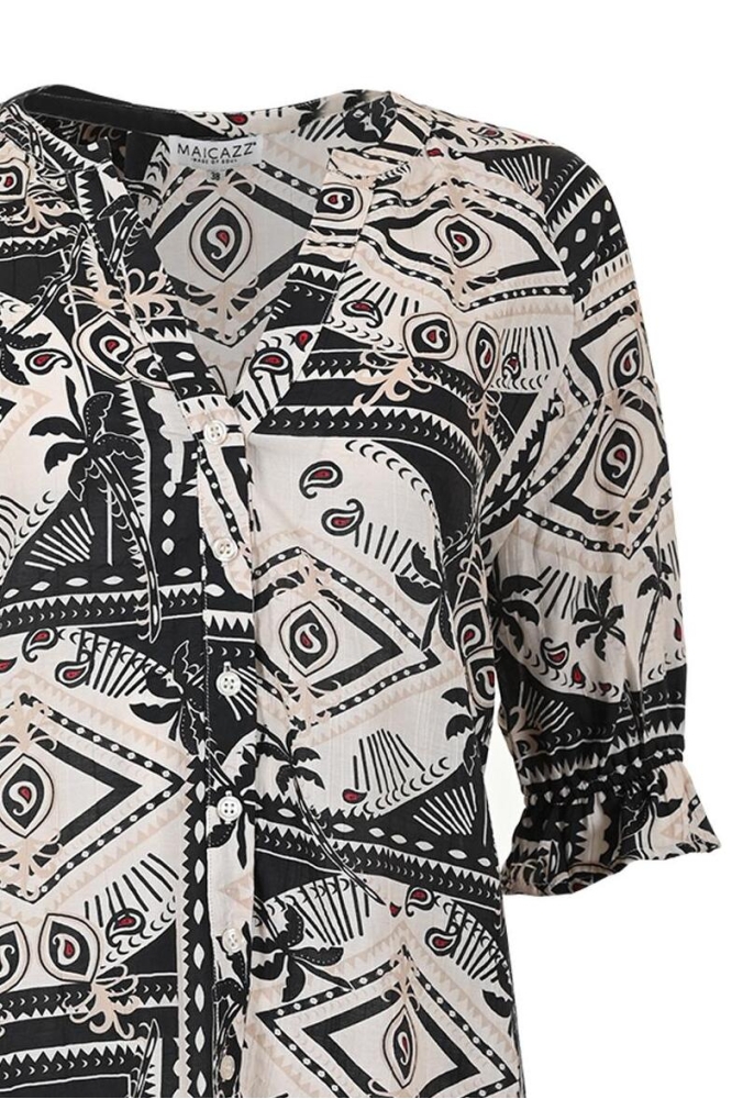 MANGOS BLOUSE SP25 20 311 SUMATRA